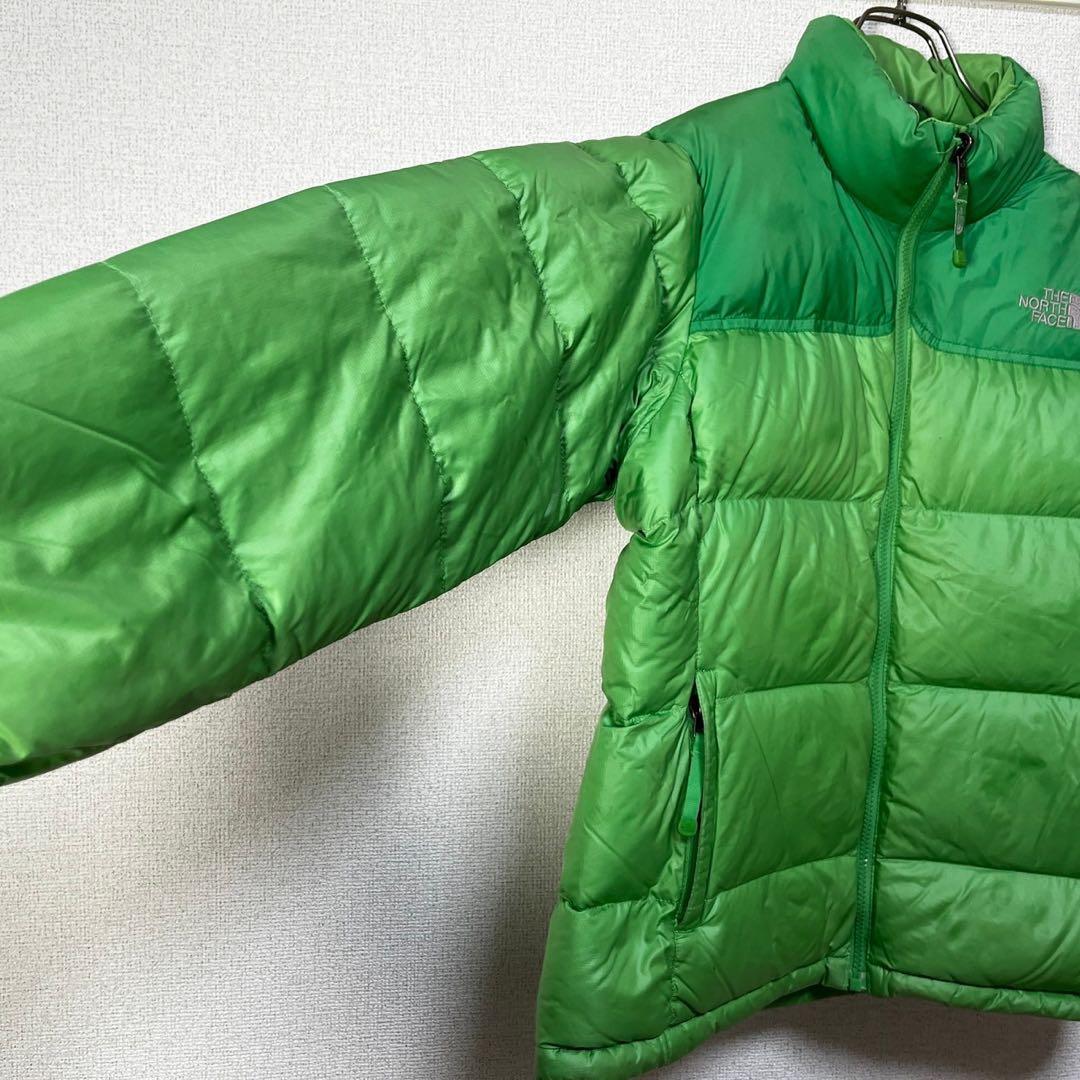 ノースフェイス】ダウンジャケット ヌプシ 700 緑グリーン ワン