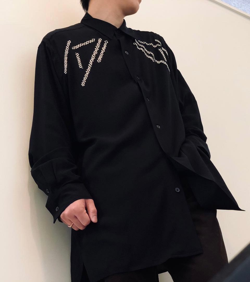 Yohji Yamamoto POUR HOMME 21SS シャツ yohji yamamoto - pour homme | 環縫い裾見返しシャツ / シャツ