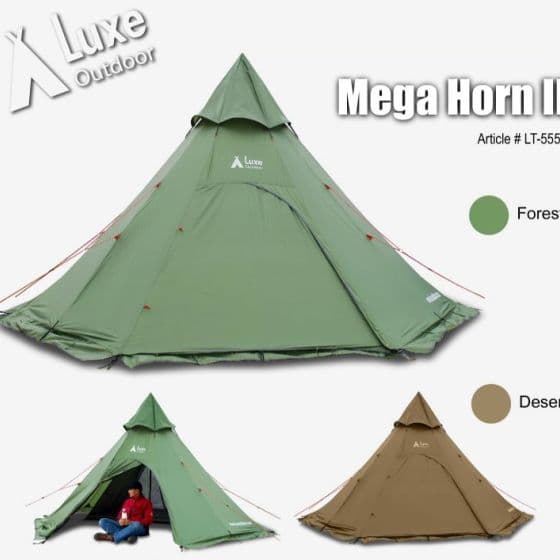ルクセ メガホーン2 テント タープ 重く嵩張るテントの卒業シリーズ。LUXE(ルクセ)の定番参天テント