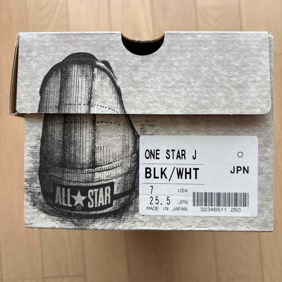 コンバース オールスター ワンスターJ 日本製 25.5cm 黒白