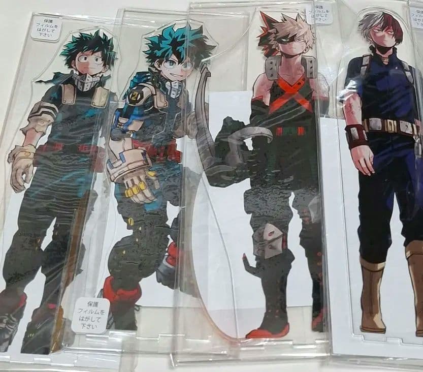 僕のヒーローアカデミア アクリルmegaフィギュア 緑谷出久 爆豪勝己 轟