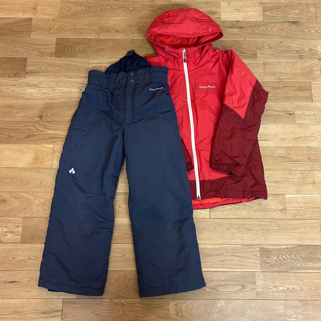 mont-bell モンベル 子供用スキーウェア上下セット 140 mont-bell 子供用スキーウェア 140モンベル スキーウェア 上下 140cm