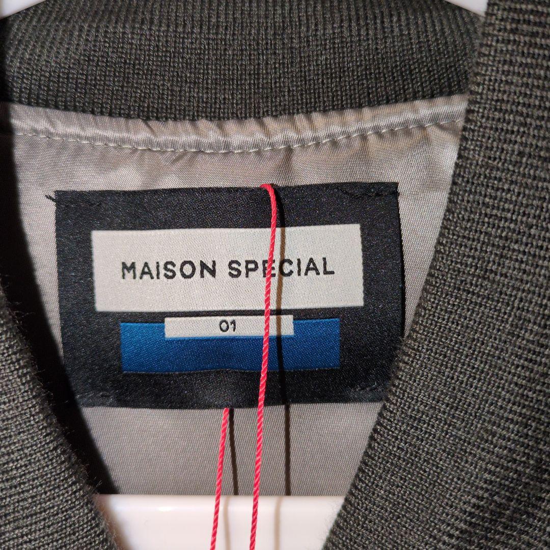 l*g様 MAISON SPECIAL MA-1 フライトジャケット カーキ - メルカリ