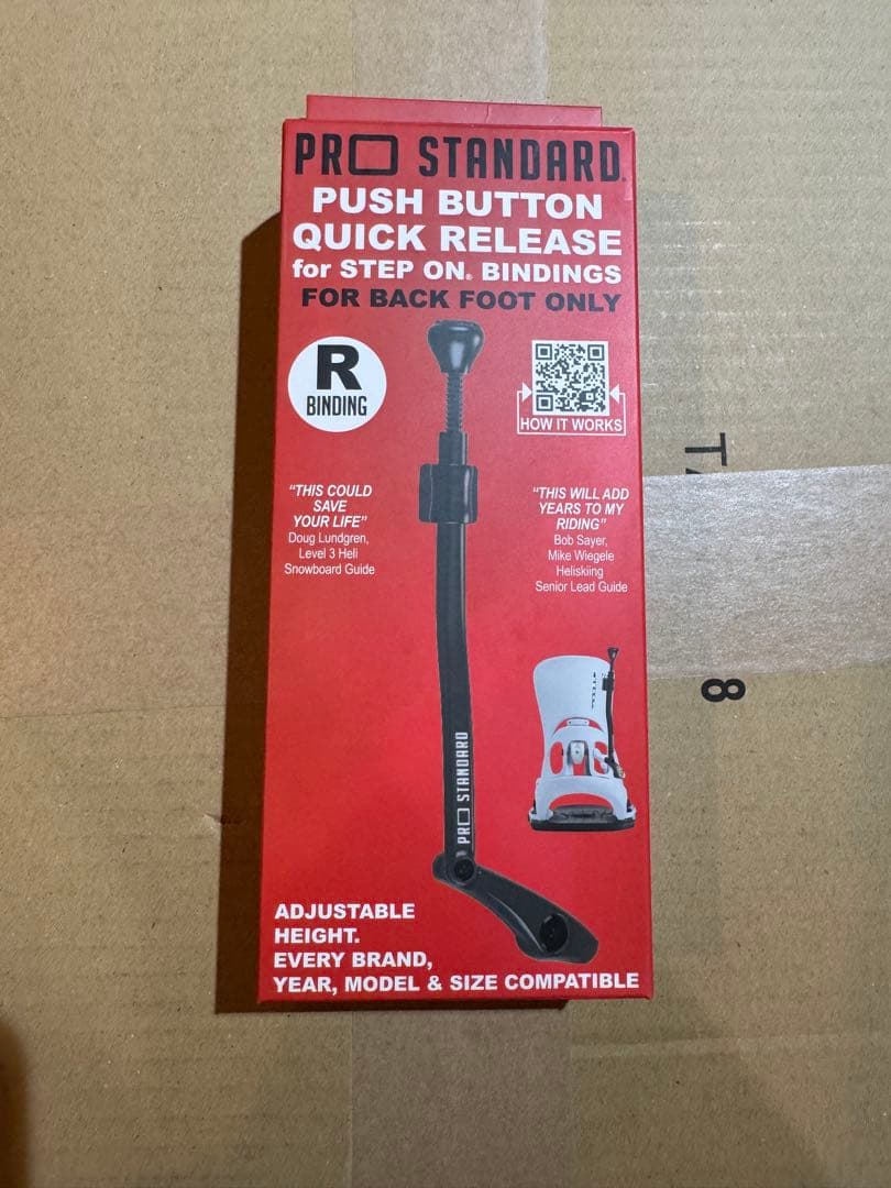 新品 PRO STANDARD 右用 バートン ステップオン クイックリリース