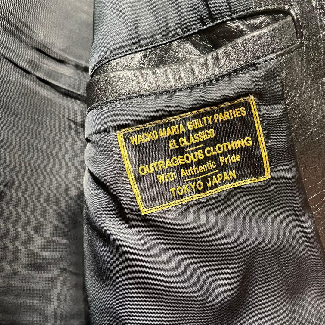 大幅値下げ】WACKO MARIA シングル ライダースジャケット 牛革 名作