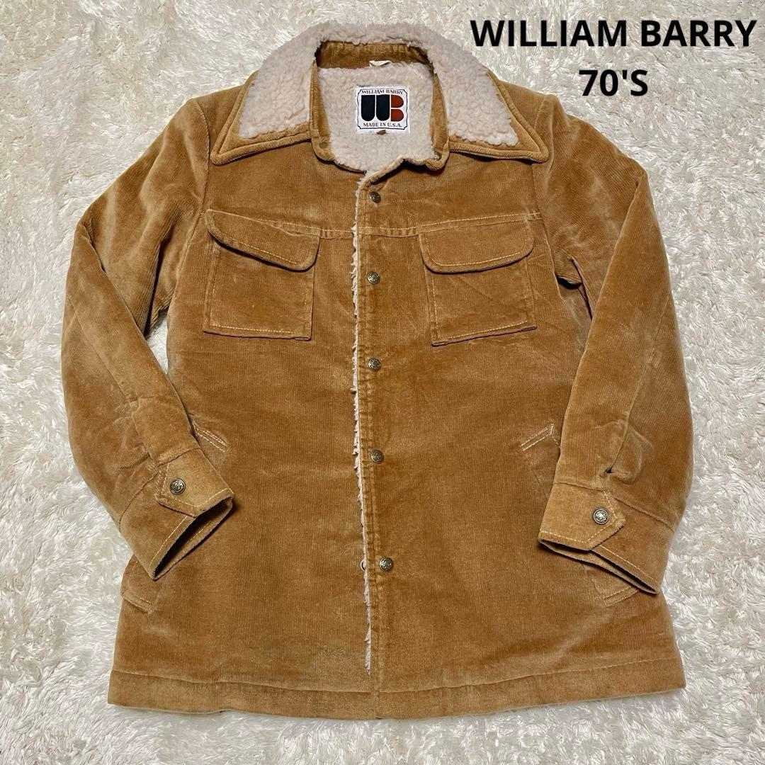 70'S WILLIAM BARRY コーデュロイジャケット 38 ランチコート - メルカリ