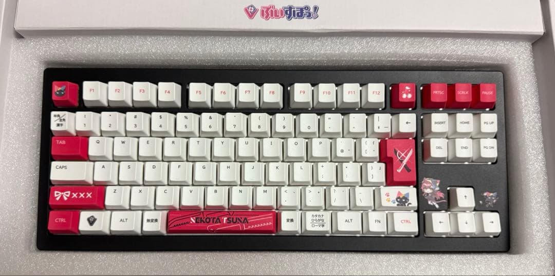 《未使用・美品》ぶいすぽっ！VSPO! GEAR ゲーミングキーボード 猫汰つな