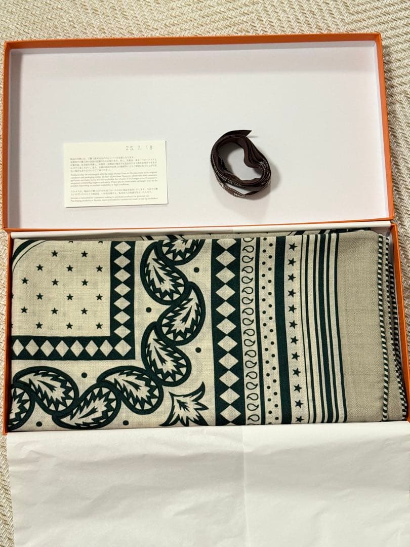 【HERMES】カレジェアン 《四輪馬車の車輪・バンダナ》　おかめ