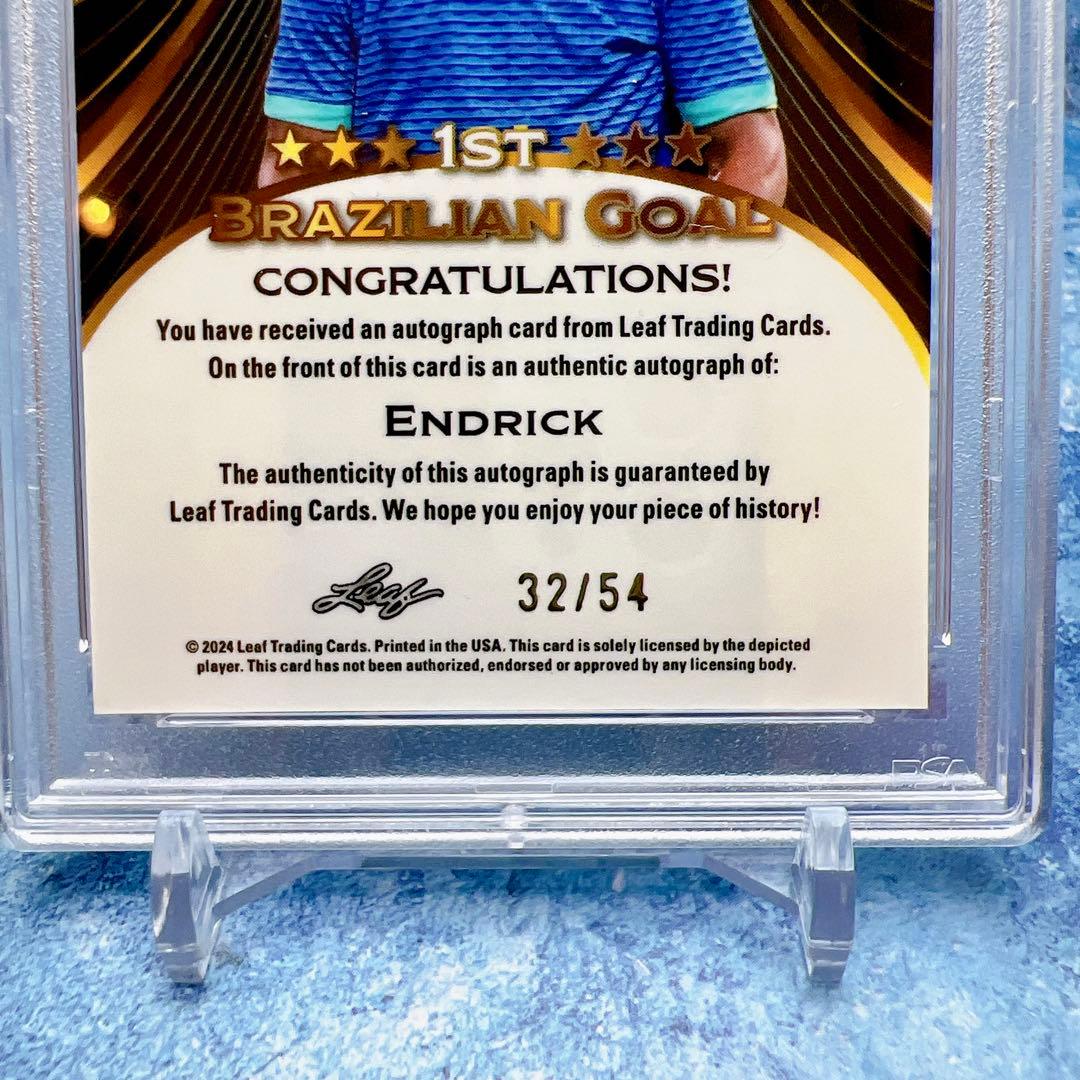 PSA鑑定済【完全限定生産】エンドリッキ 直筆サインカード ブラジル