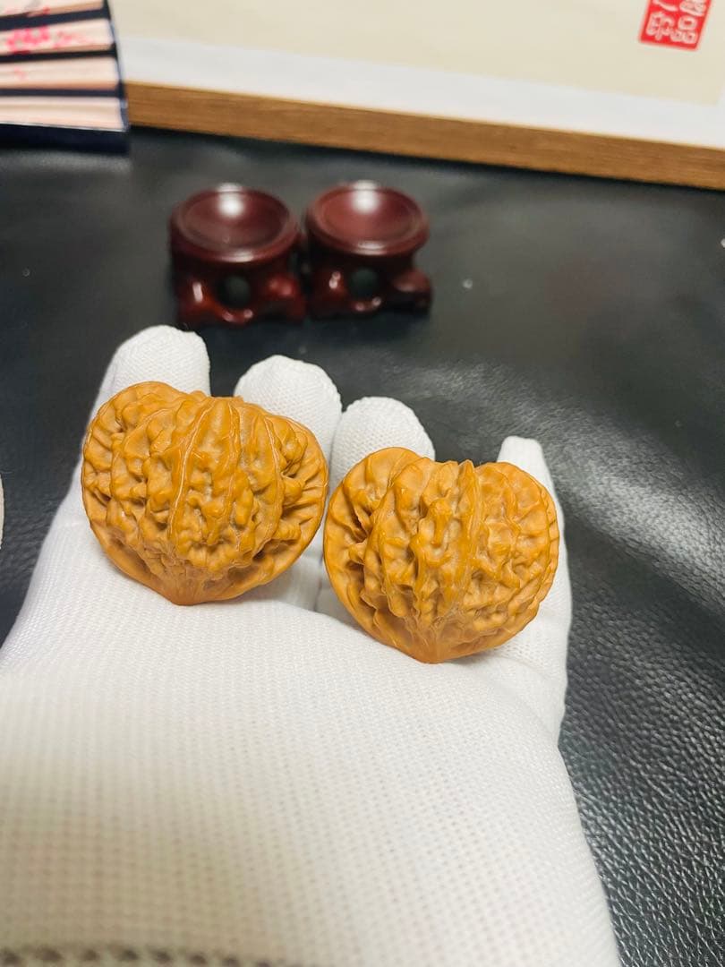 厚揚げNo.407❤️遊ぶクルミ　文玩核桃 希少変高級種龙门涧