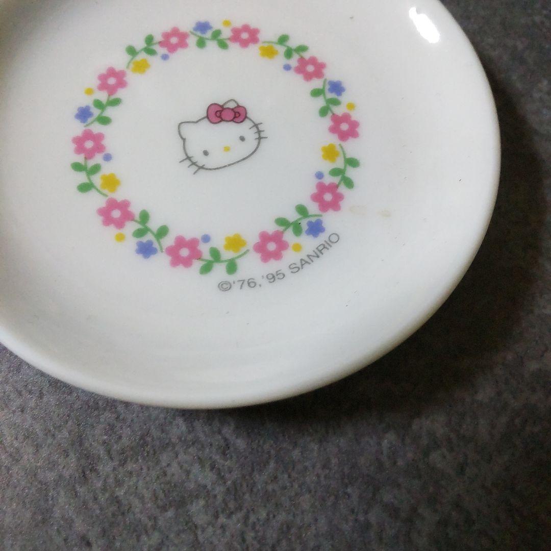 【1995年】HELLO KITTY★ミニチュア陶器 ティータイム６点 ★中古品