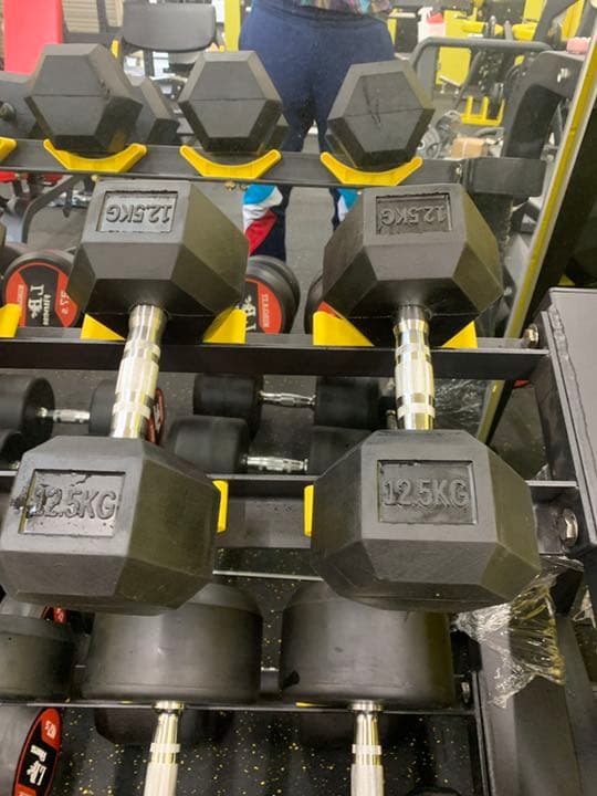 ラバーヘックス  ダンベル　52.5kg 2個