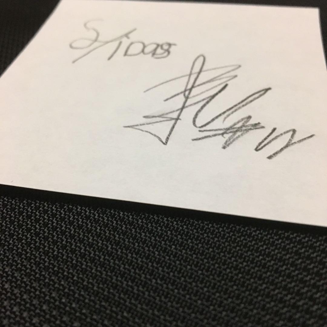 サイダーオリジナル　直筆プレミアムサイン