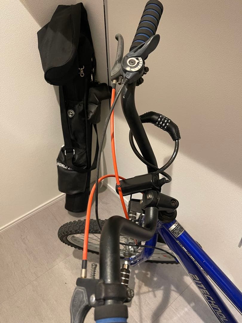 マウンテンバイク BMX風 自転車 22インチ 青 マウンテンバイク BMX風