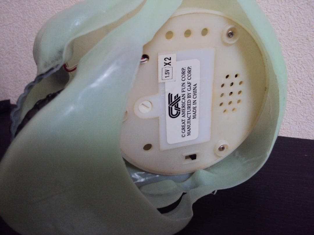 ビンテージ　スカル　プラスチック　蛍光　骸骨　昭和　ガイコツ