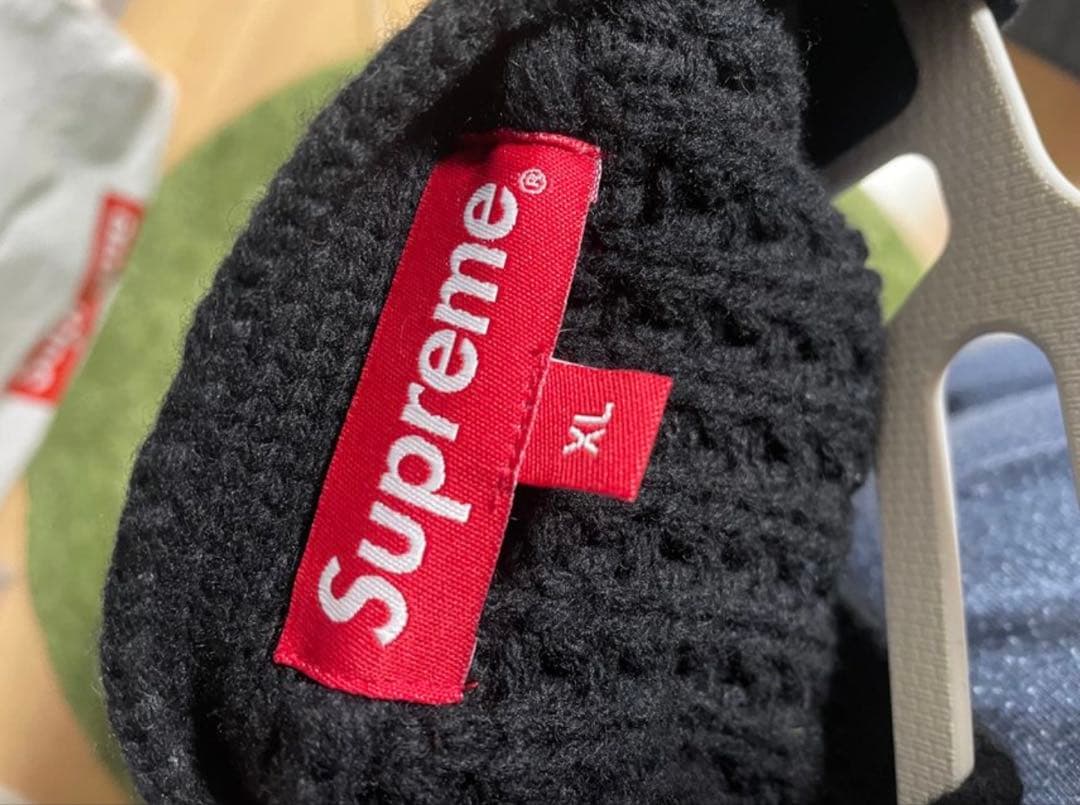 トップス Supreme Waffle Knit Cardigan \"Black\"