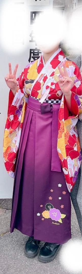 値下げ！ピンクラテ袴160 卒業式 簡単着付け 自宅でok 即決 - メルカリ