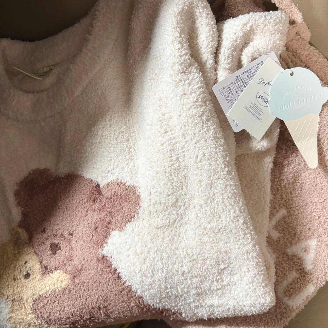 レア＊ジェラートピケ アニマルジャガードプルオーバー&ロングパンツ