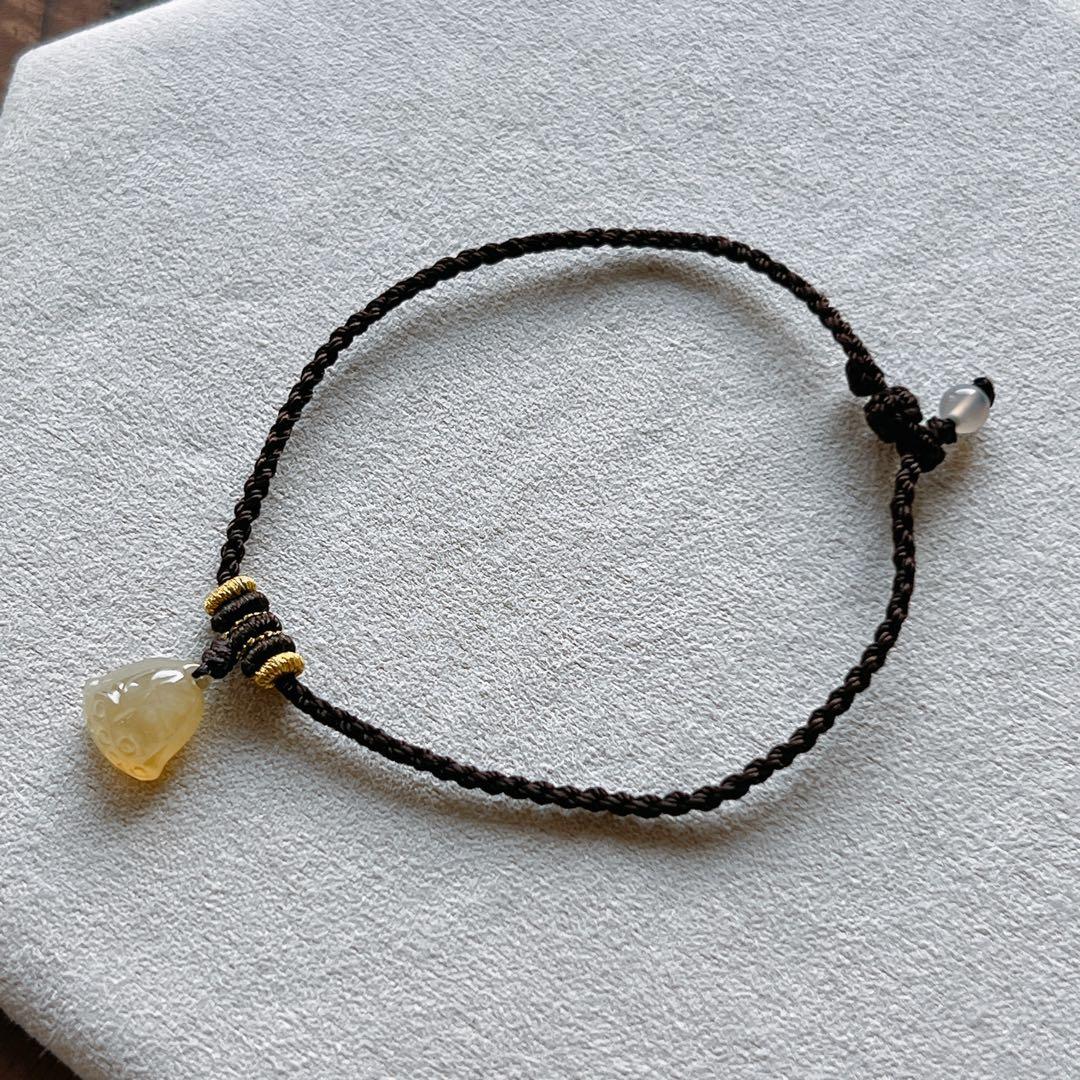 【iku出品】天然ミャンマー産本翡翠ブレスレット 〜16.5cm