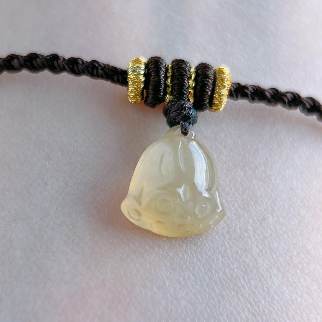 【iku出品】天然ミャンマー産本翡翠ブレスレット 〜16.5cm