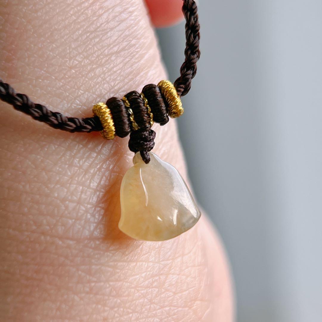 【iku出品】天然ミャンマー産本翡翠ブレスレット 〜16.5cm