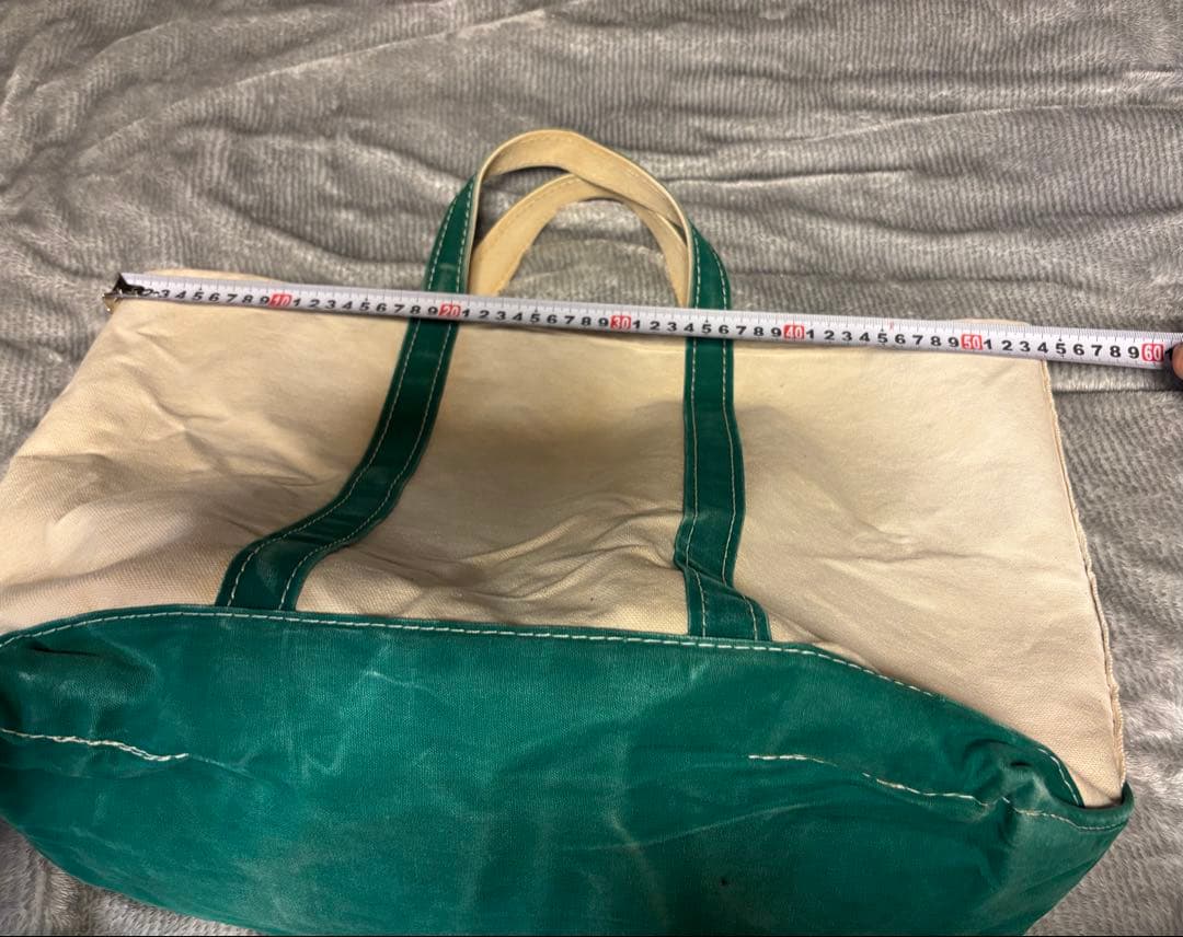 80s L.L.BEAN エルエルビーン ボートアンドトート USA製 緑 単色