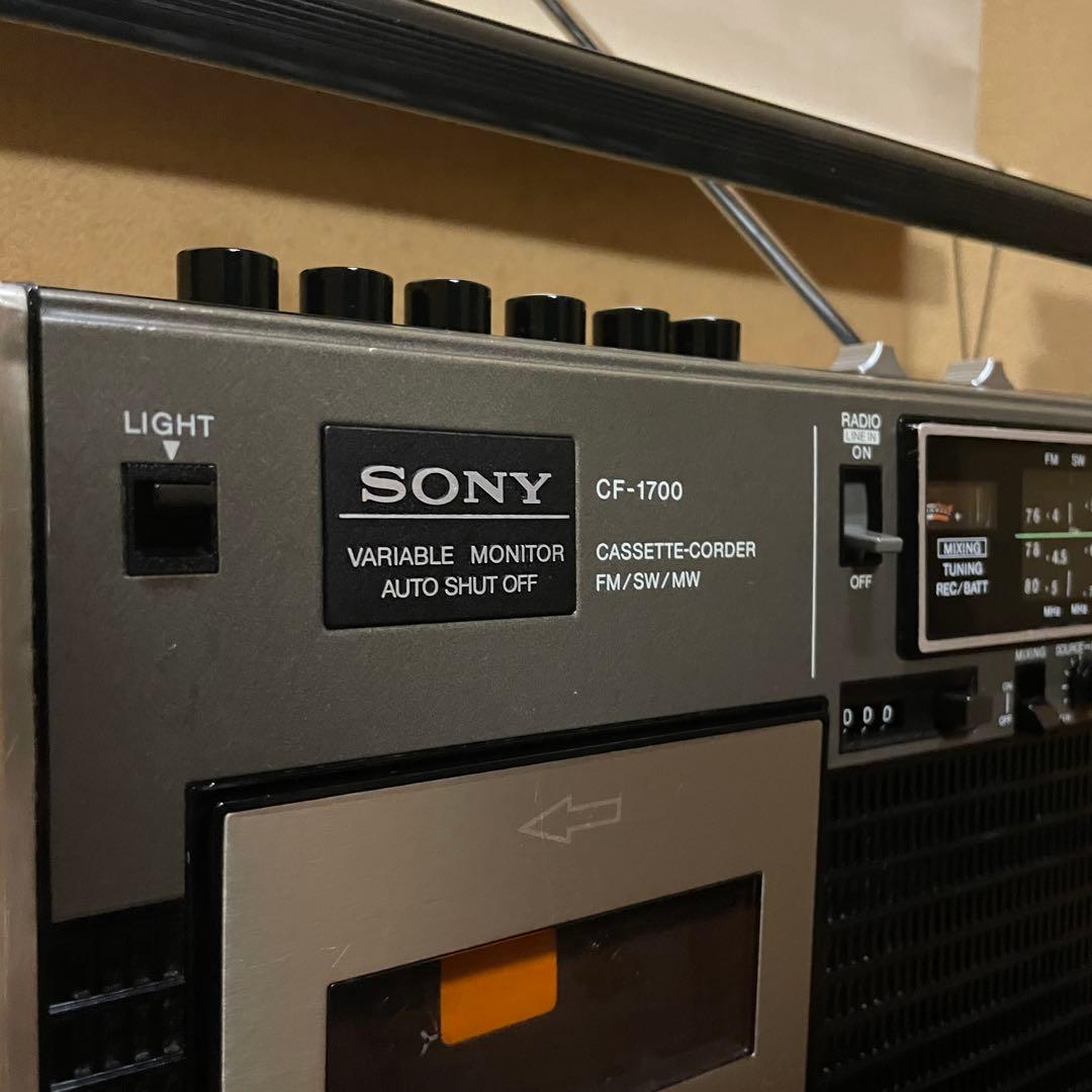 SONY／ラジカセ／CF-1700／メンテナンス済み／メンテセット付き - メルカリ
