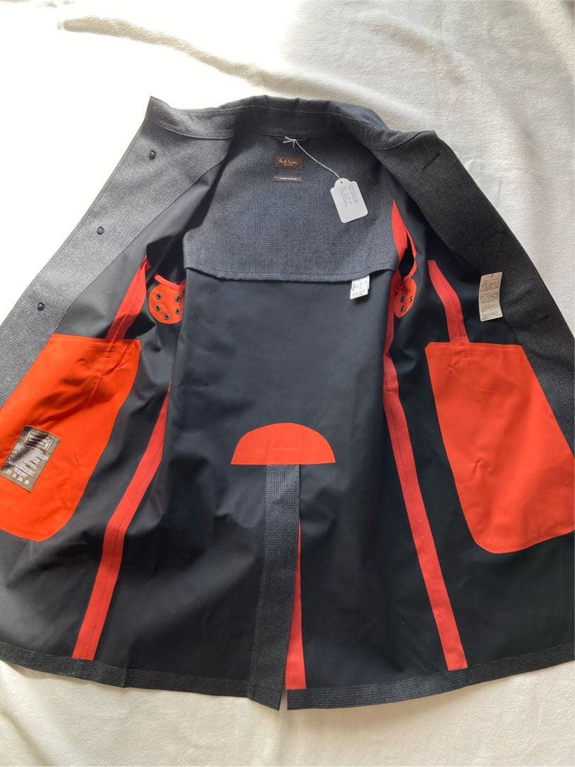 未使用タグ付 ポールスミス別注 マッキントッシュ グレンチェック