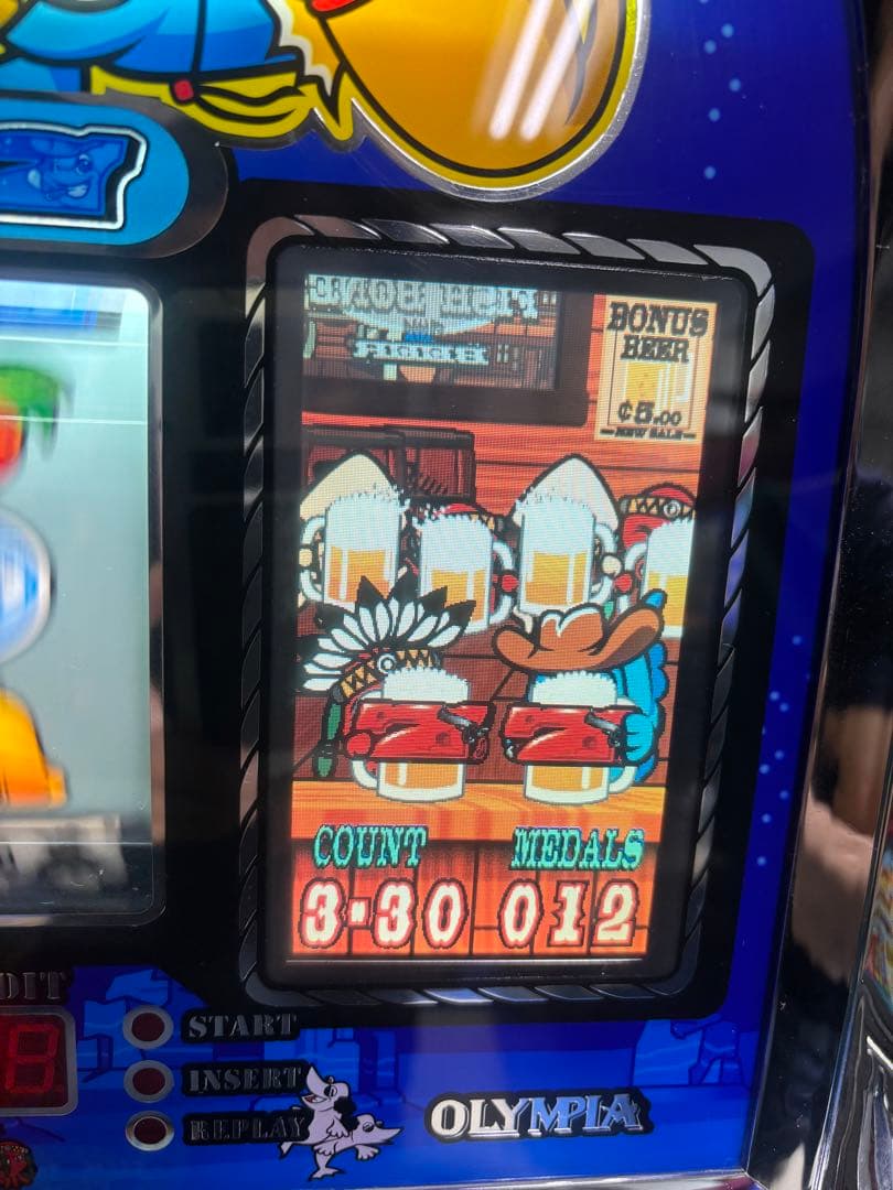 スロット台　4号機　実機　それ行けマンボウ　荒野のマンボウ