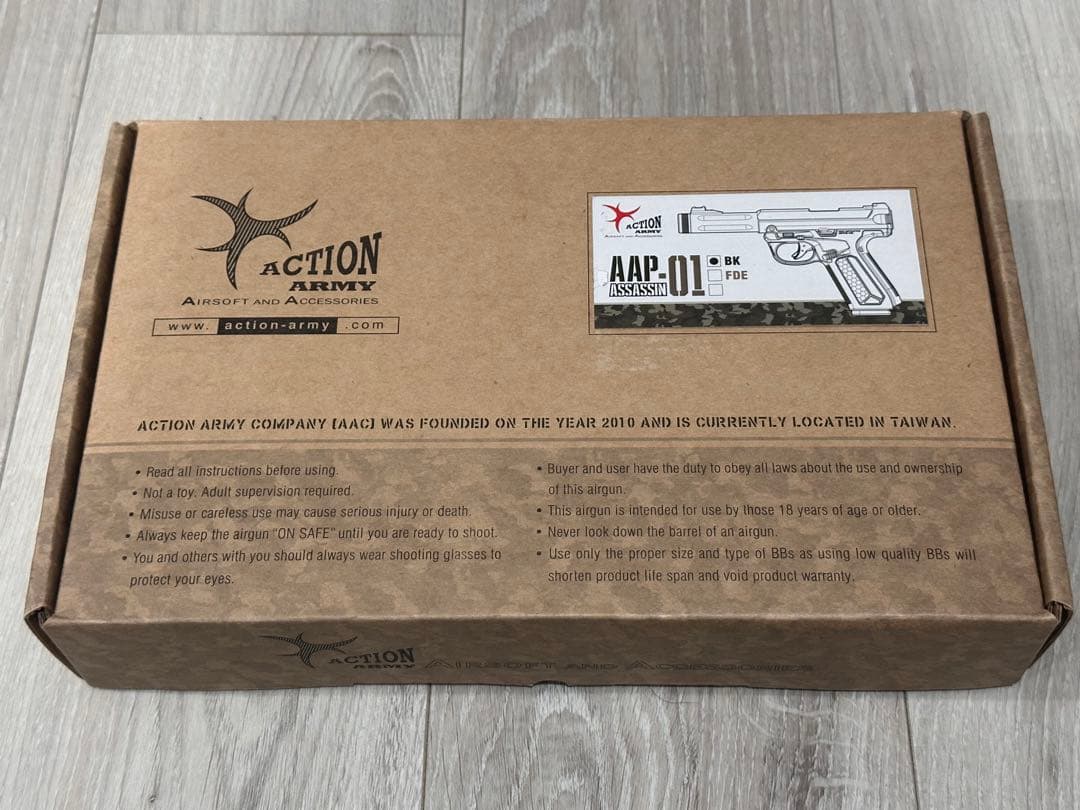 AAP-01 BK ACTION ARMY 製　エアガン ActionArmy AAP01 アサシン/ガスブローバック -BLACK-/日本仕様 > 海外
