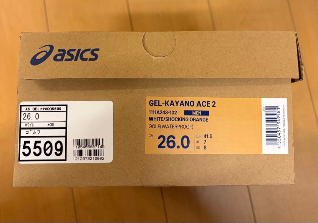 新品 ASICS GEL-KAYANO ACE2 ゴルフシューズ 26.0cm
