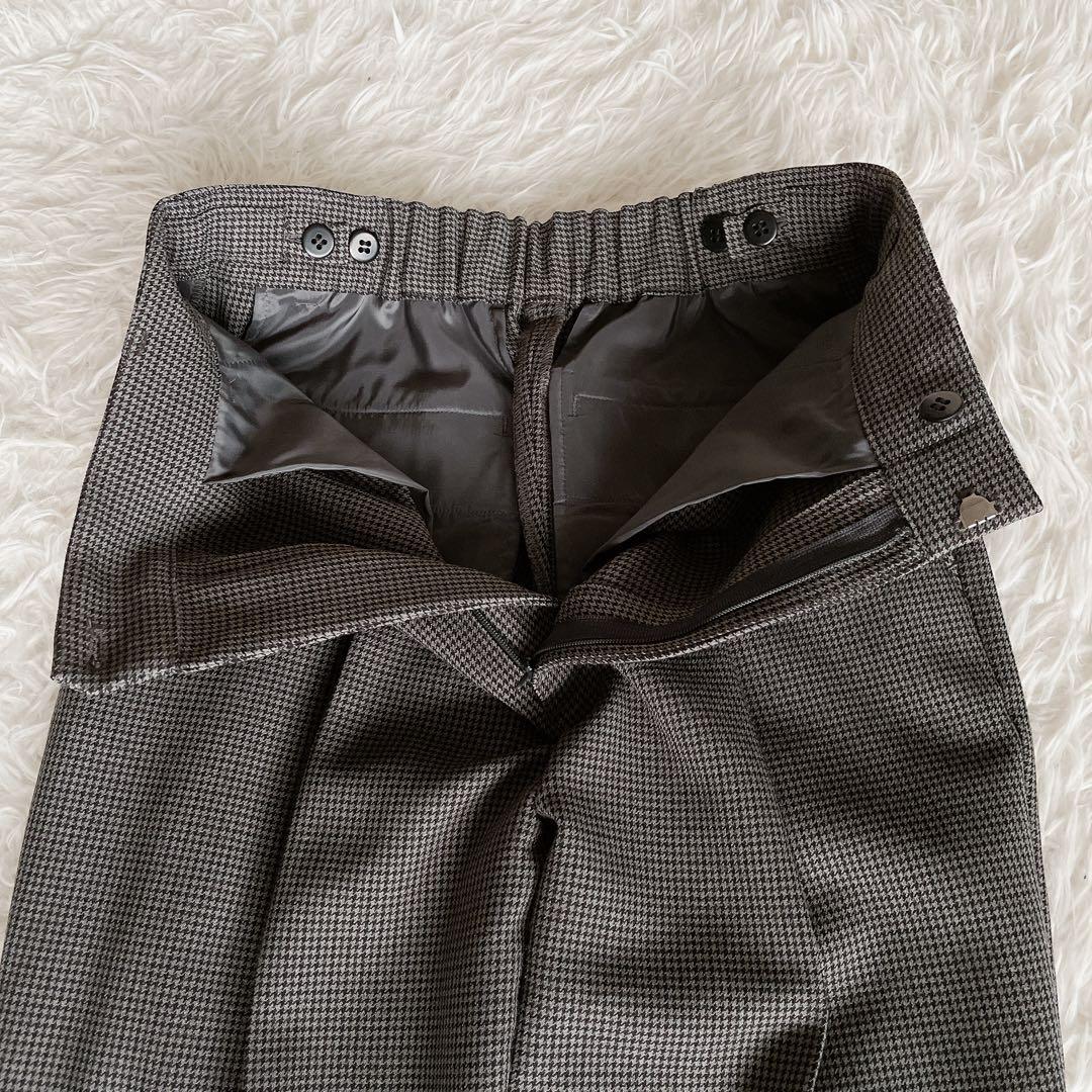 美品✨【シップス】ノーカラージャケットパンツセットアップ チェック