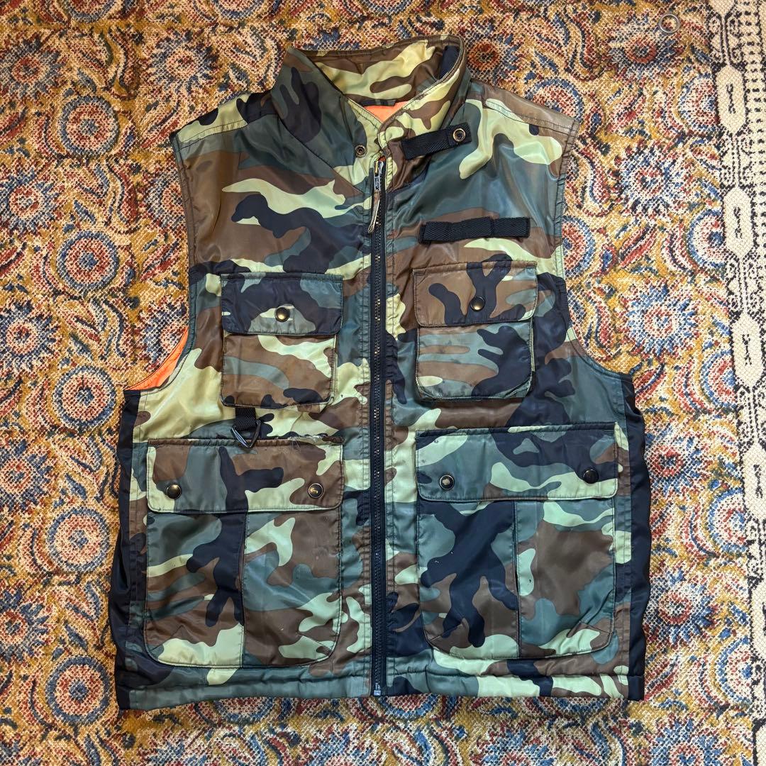 90s 迷彩ベスト M~Lサイズ - メルカリ
