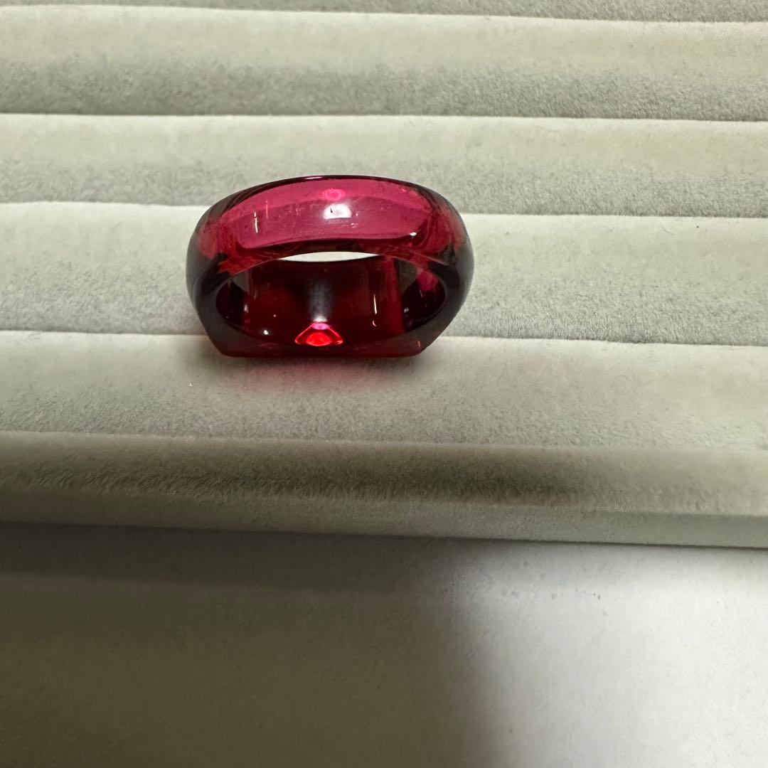 バカラ クリスタルリング 13号 レッド - メルカリ