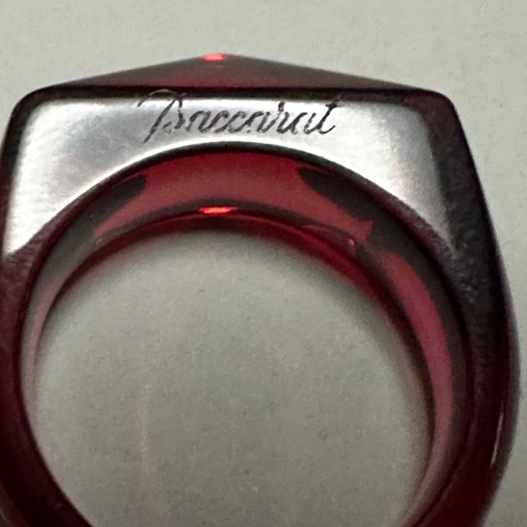 バカラ クリスタルリング 13号 レッド - メルカリ