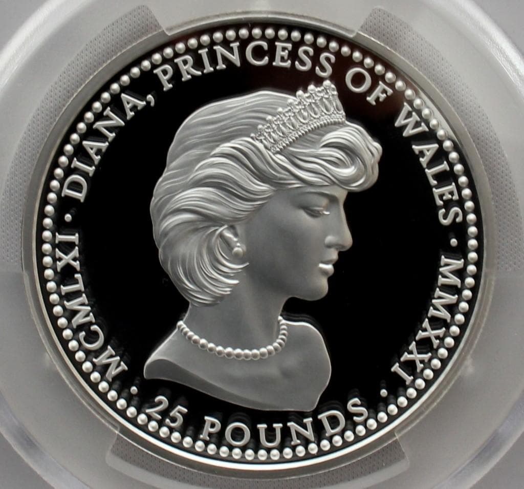 2021年アセンション島 ダイアナ妃生誕60周年 5oz銀貨 PCGS PR70 - メルカリ