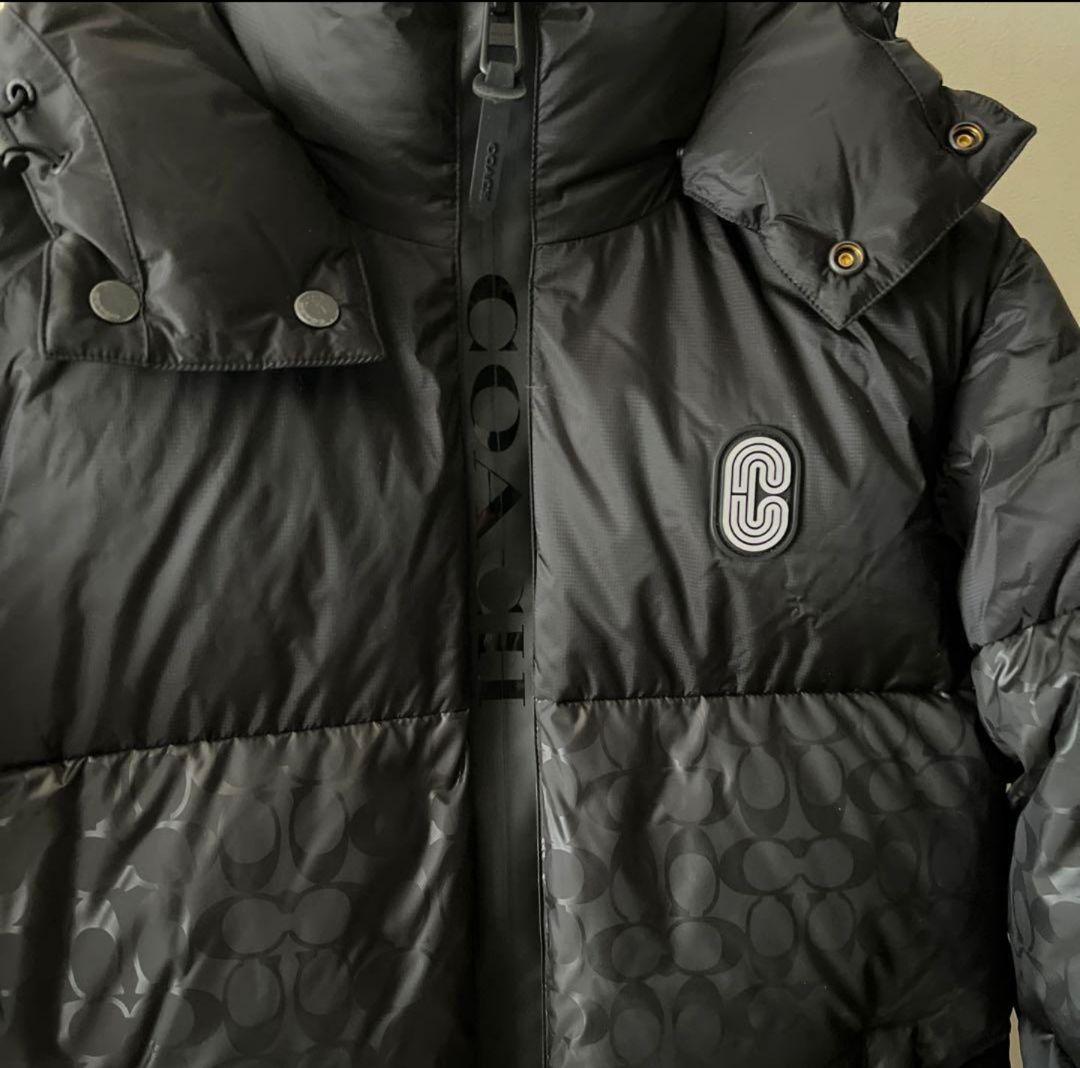 新品 M】コーチ ダウンジャケット メンズ 黒 ダウン90% - メルカリ