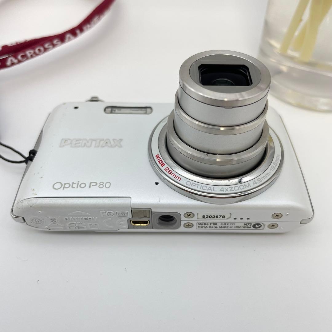 動作確認済✨PENTAX Optio P80✨スマホ転送OK 平成レトロ 可愛い