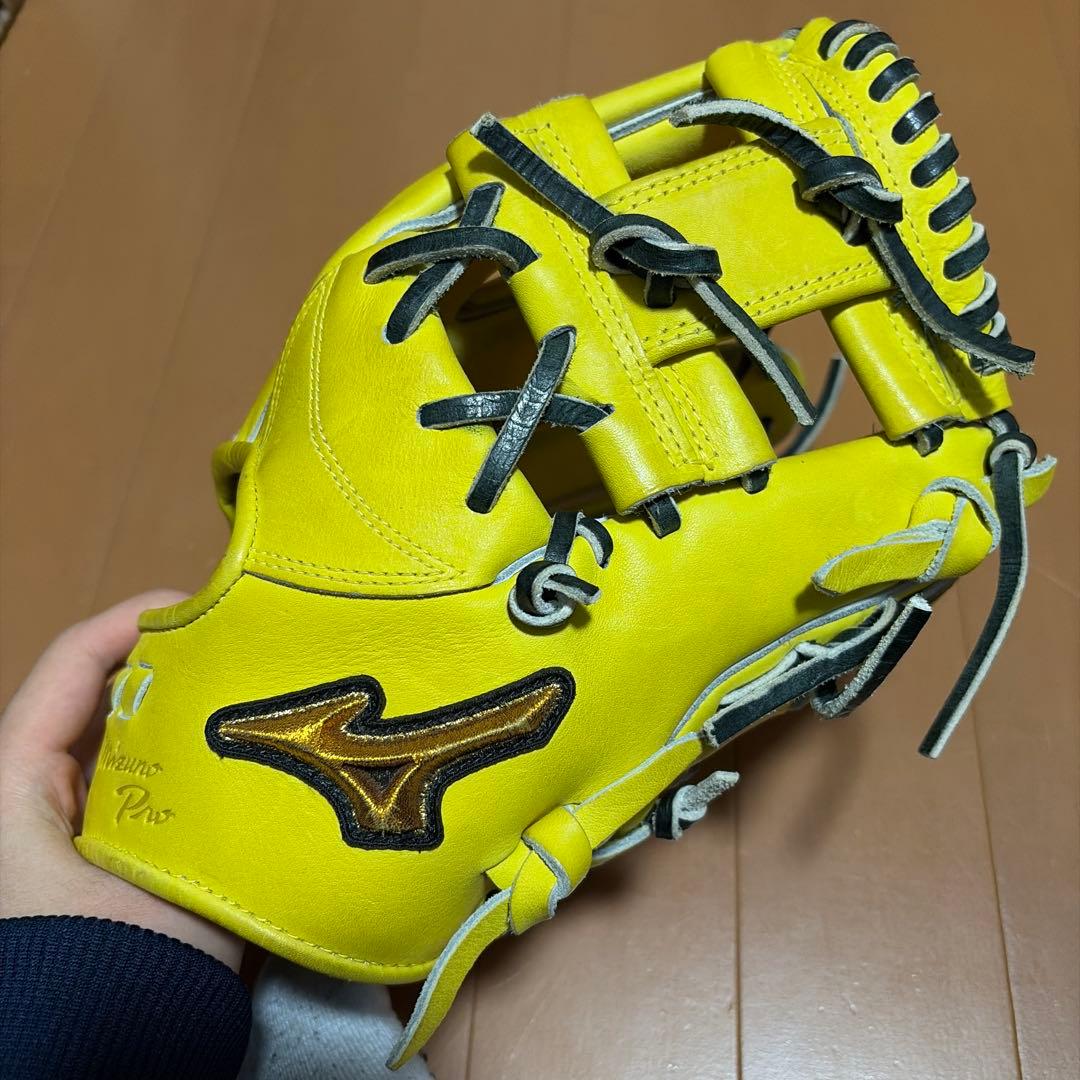 ミズノプロ軟式5DNA イエロー内野用 フランクリン手袋 値下げ可 - メルカリ