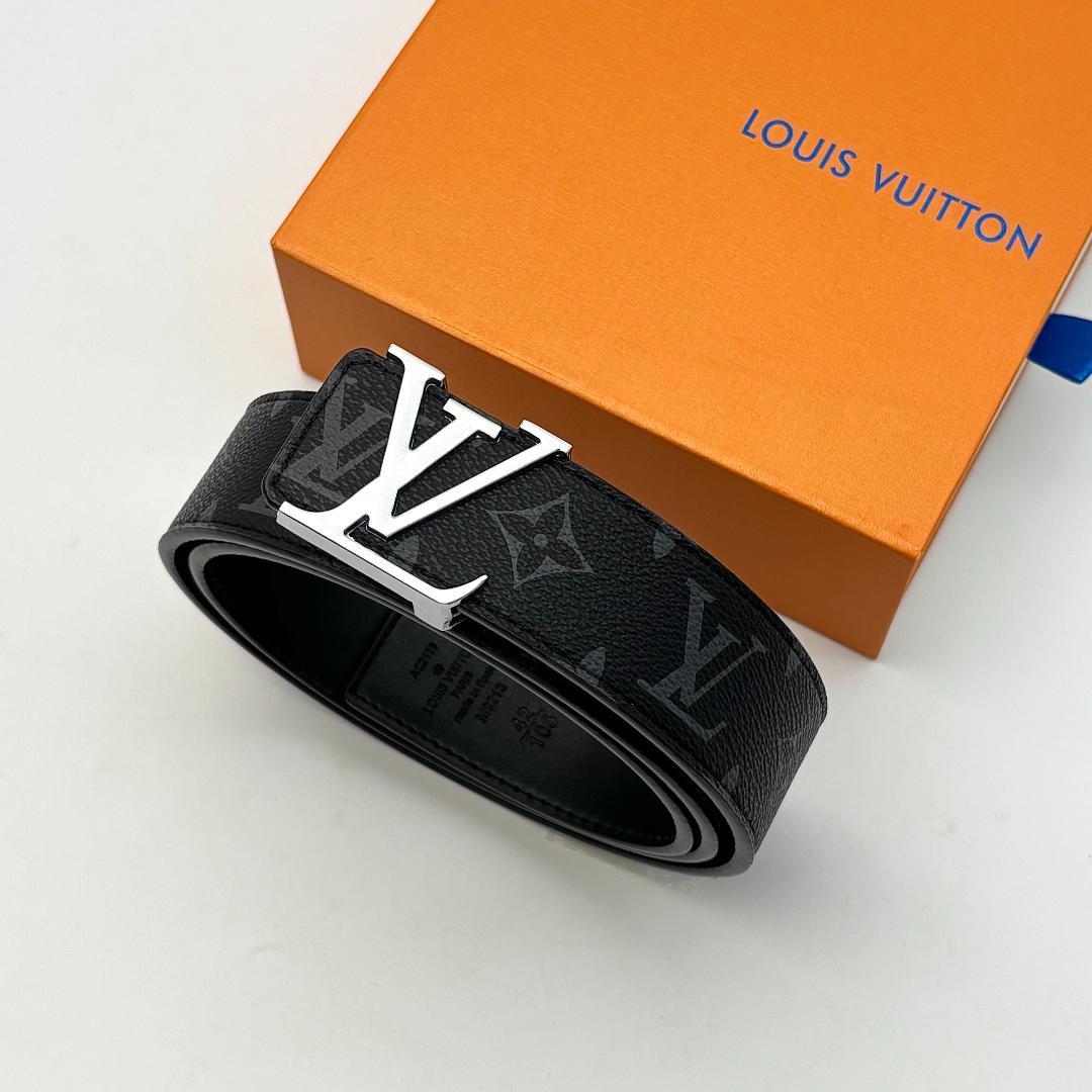 L V 英字 ブラック ベルト モノグラム 国内即発】ルイヴィトン モノグラム 40MMメンズベルト ＊人気 (Louis