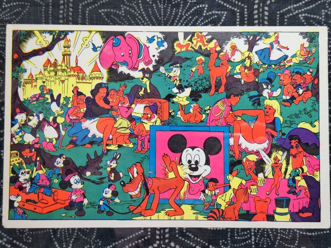 60's～ ディズニー ヴィンテージ ポスター エロ 当時物 ミッキー