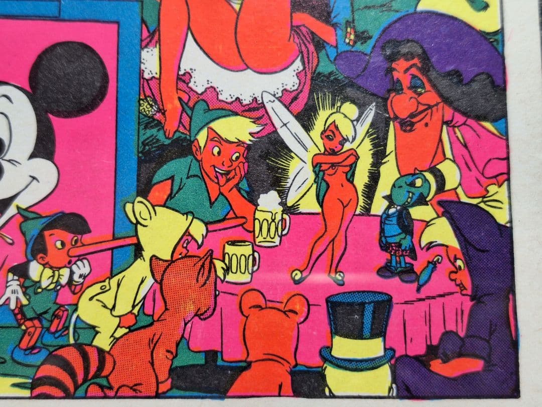 60's～ ディズニー ヴィンテージ ポスター エロ 当時物 ミッキー