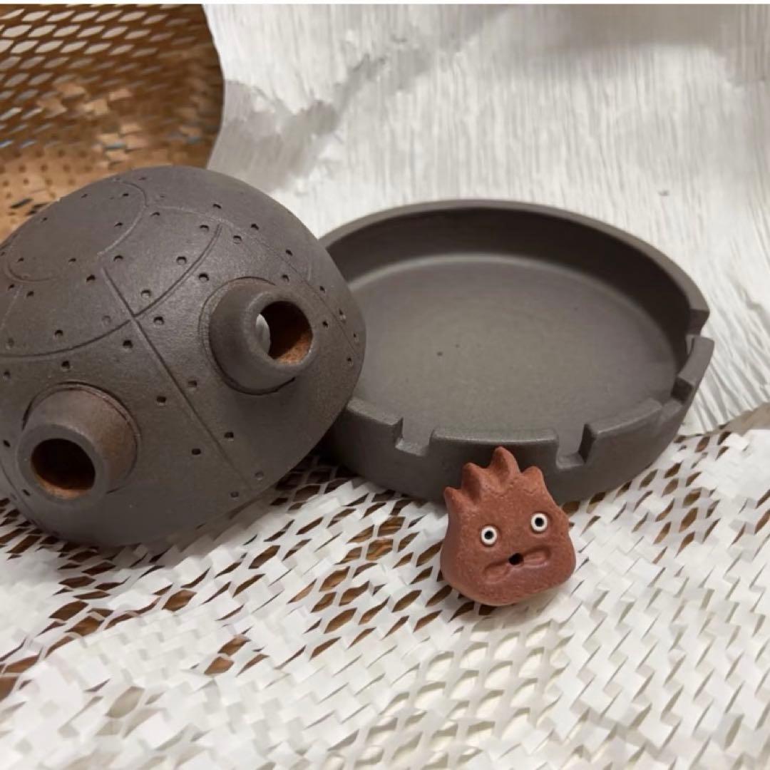 ジブリパーク　限定　信楽焼　魔女の谷　ハウルの動く城　砲台　お香立　蚊取り線香