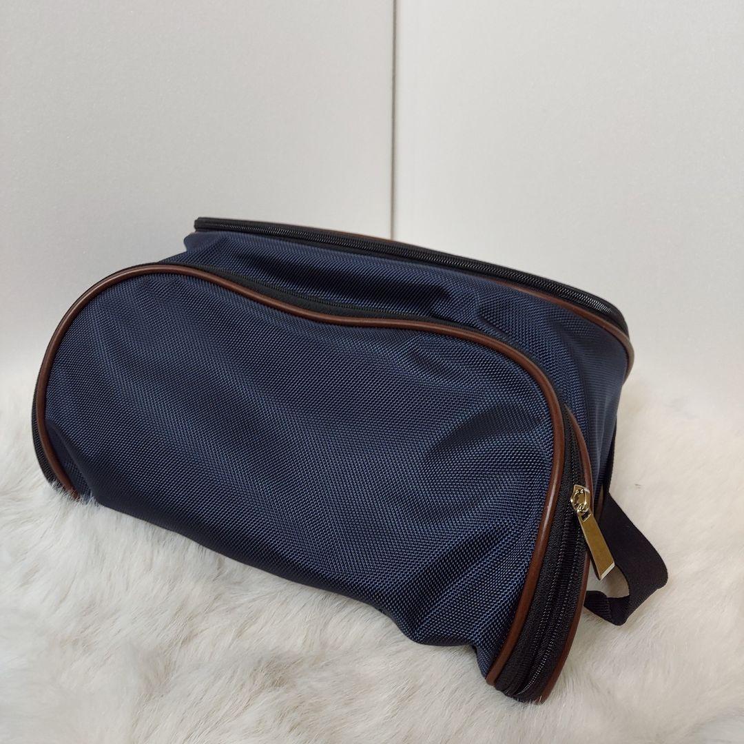 美品】ゴルフシューズケース アダバット adabat バッグ ネイビー