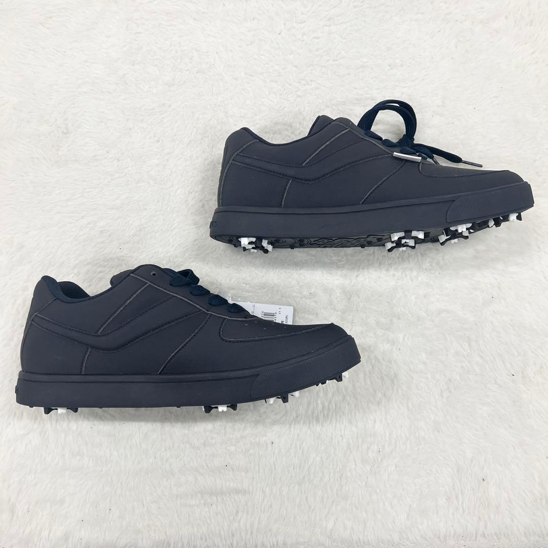 【新品】 パーリーゲイツ ローカット ゴルフシューズ ネイビー 24.5cm