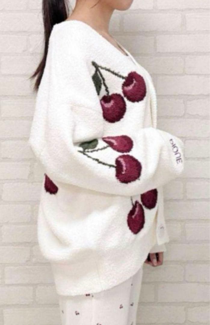 ジェラートピケ チェリージャガードカーディガン 新品未使用品 - メルカリ