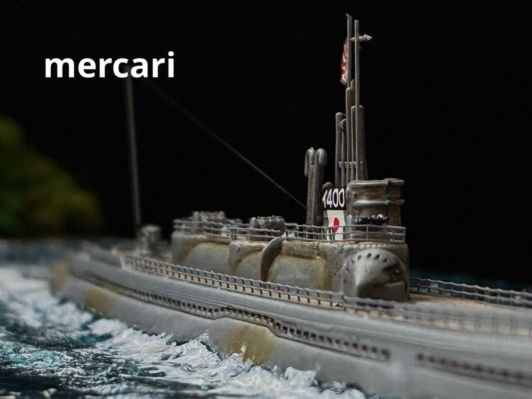1／700 日本海軍潜水艦 伊400 & 搭載機青嵐 洋上ジオラマ仕上