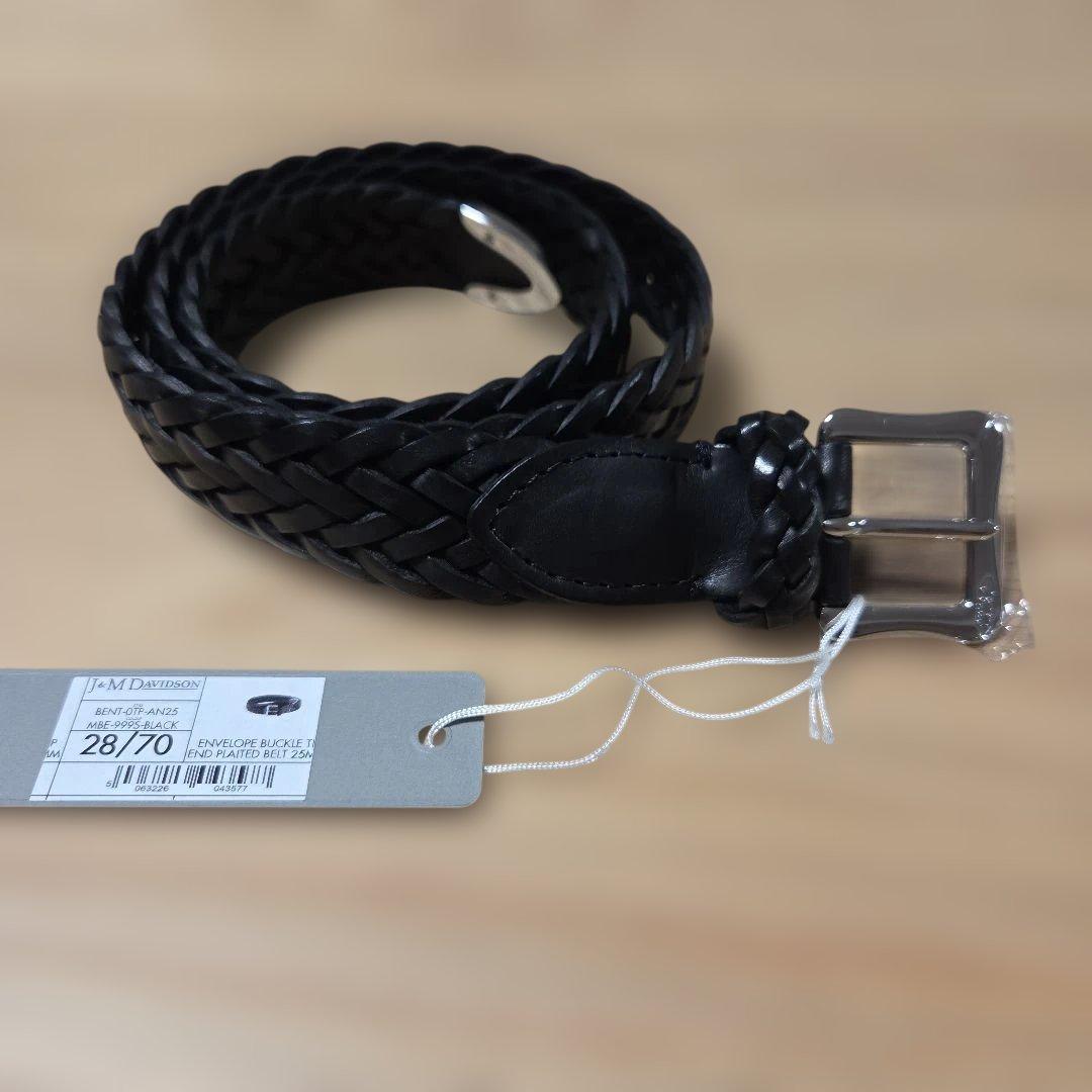 J&M DAVIDSON ブラック 編み込みベルト 28/70 J&M DAVIDSONのメッシュベルトをレビュー！ユニクロと比較も！ - 1978