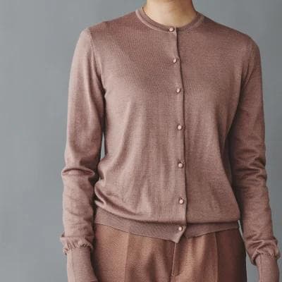 mina perhonen ニットカーディガンroseraie flower crown ニットカーディガン - minä perhonen