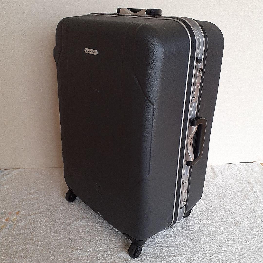 【美品】ワールドトラベラー ACE スーツケース ダークグレー ace. 送料無料 正規品 スーツケース 5-7泊の旅に ACE エース World